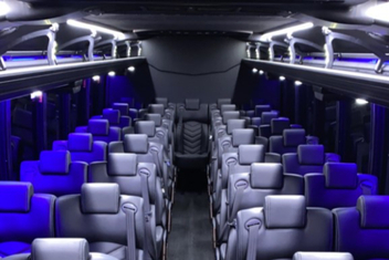 Clarksville Charter Bus Interior