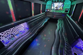 Clarksville Limo Bus Interior