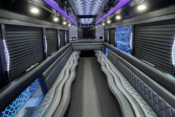 Clarksville Party Bus Interior