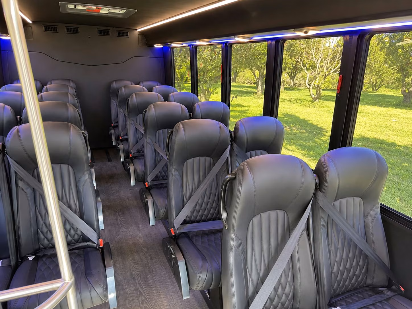 18 passenger minibus interior