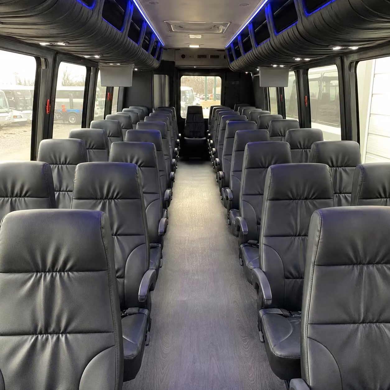 28 passenger minibus inside