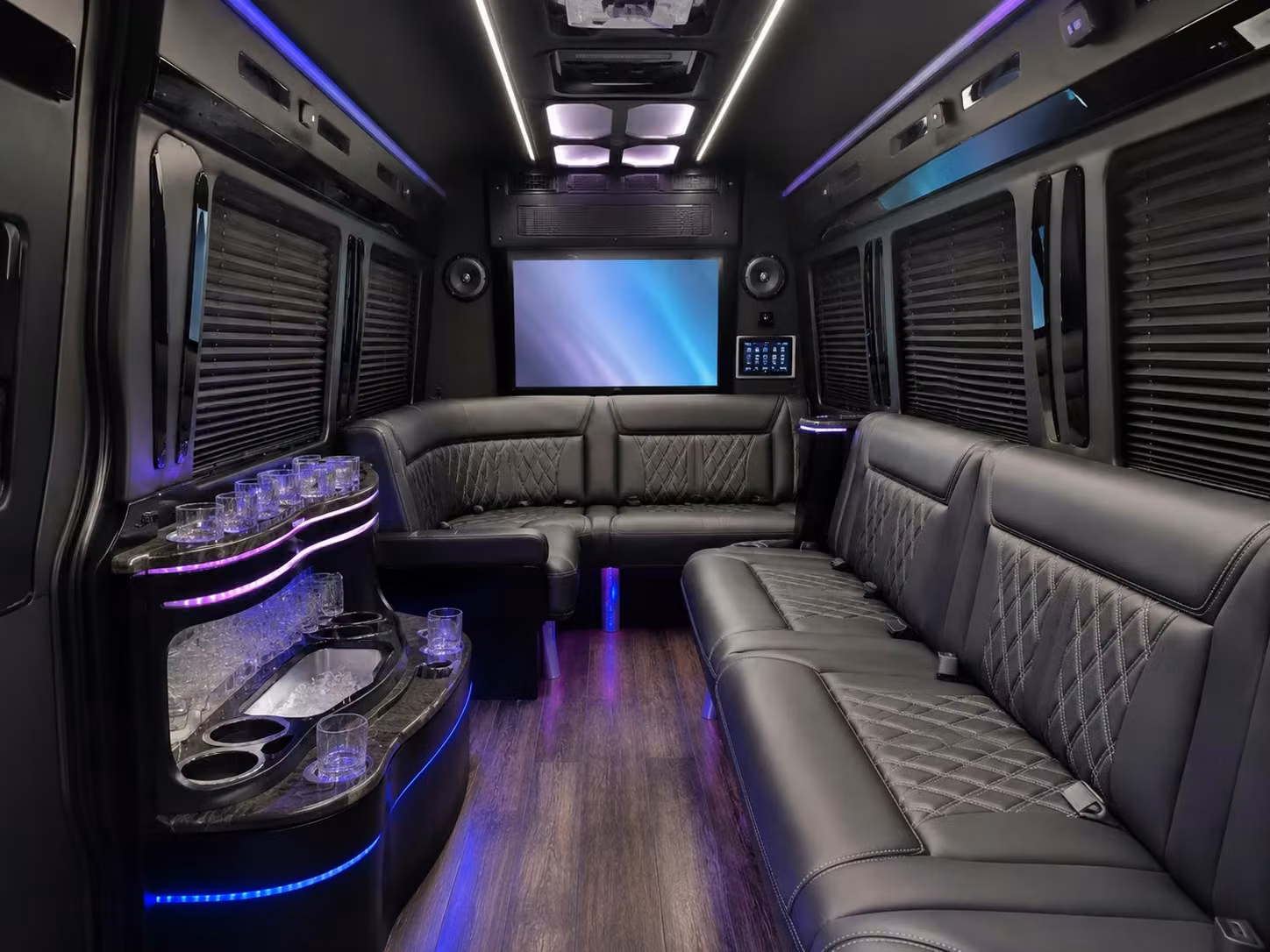 bus rental options for clarksville trips