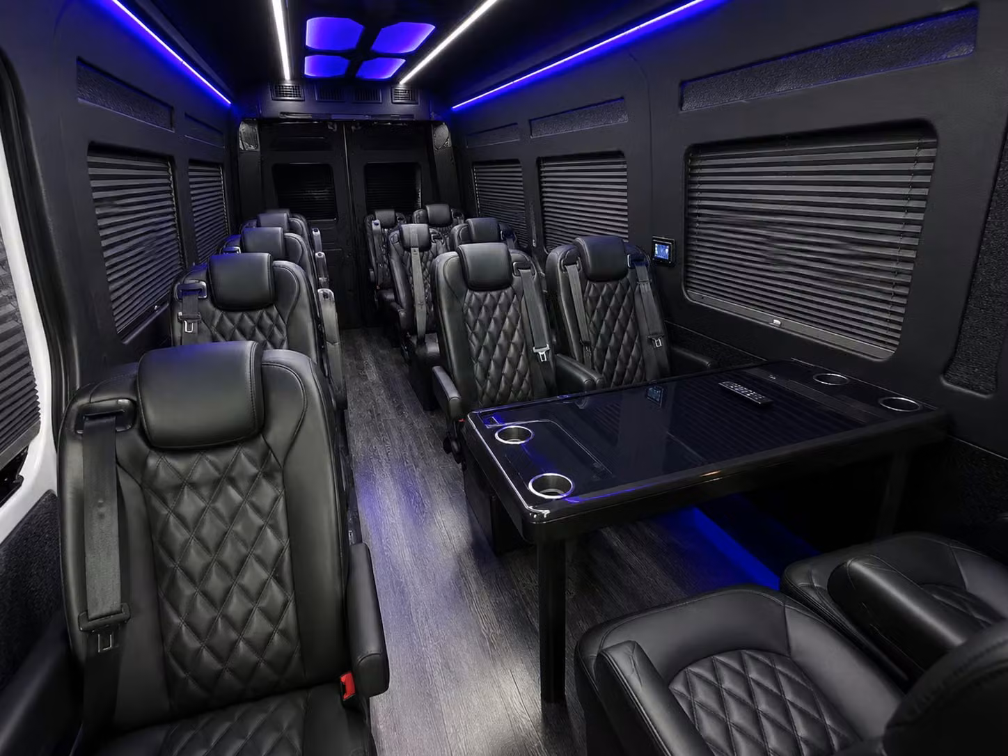 sprinter van with driver inside