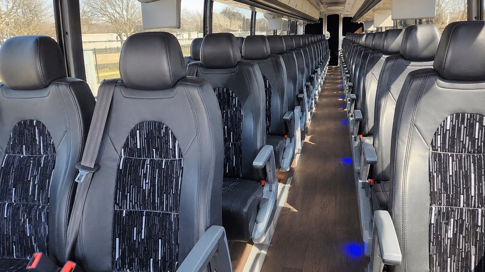 when your ceremony and reception are at different venues a charter bus keeps everyone together